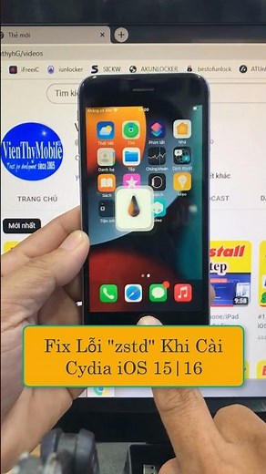 How to Fix "zstd" Error When Installing Cydia | Jailbreak iOS 15/16 #vienthyhG #installCydia