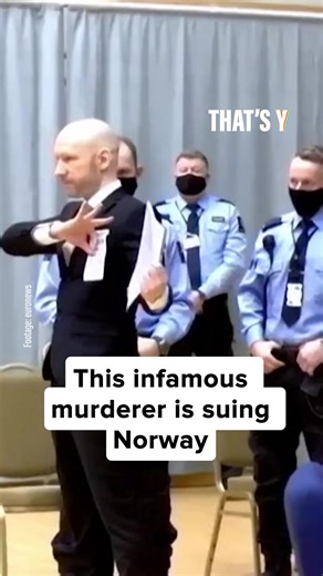 1.6M views · 3.1K reactions | Today's News | This infamous murderer is suing Norway because he thinks it's violating his human rights 類 For more news follow @thatsymedia  #Norway #FarRight #Breivik | That's Y | Facebook