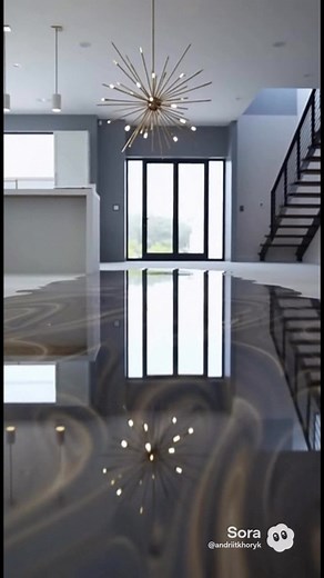 A seamless, mirror-shine epoxy floor that transforms any space into a modern masterpiece. Ultra-smooth finish, deep reflections, and premium durability — crafted to elevate the entire home with a touch of luxury and art. # Hashtags: #EpoxyFloor #EpoxyDesign #FloorMakeover #LuxuryInteriors #ModernFlooring #HomeRenovation #InteriorDesign #EpoxyArt #HomeInspiration #ShinyFloor | Unreal Estates | Facebook