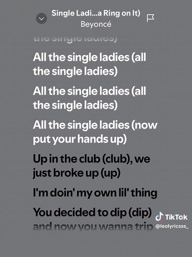 Beyoncé - Single Ladies Lyrics Breakdown