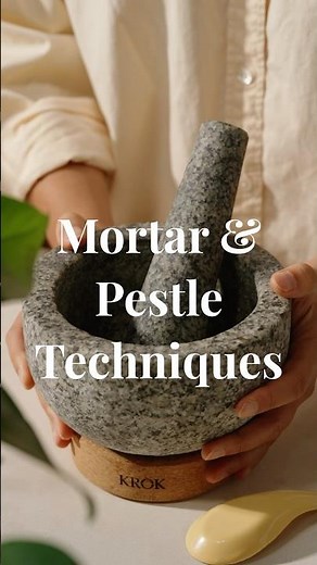 How to use a granite mortar and pestle