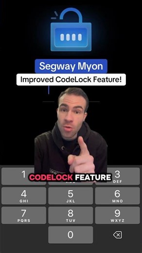 NEW and improved Segway Myon CodeLock features! 🚲⚡️📲 #segway #ebike #tutorial