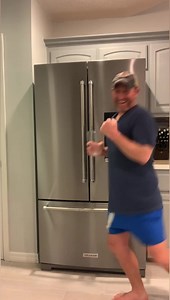 Oooh that dancing feeling when you get a new refrigerator installed in your new house! 😃🕺 #amirite #kitchen #dance #refrigerator #kitchendance #goofy #happy #itsthelittlethings #smile #bryanmartin #sealionbryan | Bryan Martin
