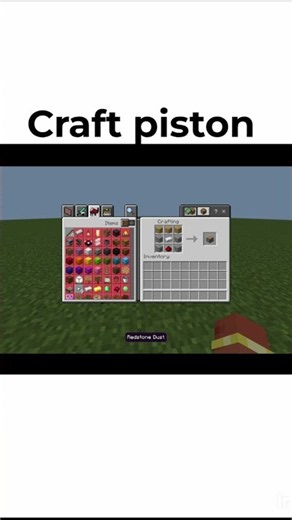 ⛏️ How to Craft a Piston in Minecraft! 🔴