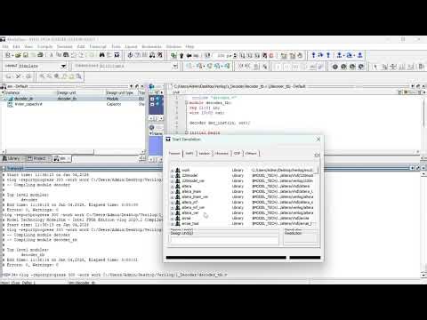 Verilog Decoder Design Explained | 2:4 Decoder with Testbench & ModelSim Simulation