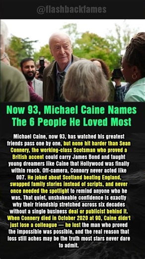 Now 93, Michael Caine Names The 6 People He Loved Most #shorts