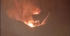 In Tver, Russia, unknown persons burned down command post and radar of S-300 air defence system, which was on combat duty. VIDEO