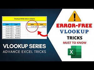 How to use VLOOKUP Function in Microsoft Excel where criteria is a date value | Cell Formatting |