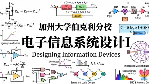 加州大学伯克利分校【中英⚡电子信息系统设计I|EECS16A Summer 2020, Designing Information Devices and】