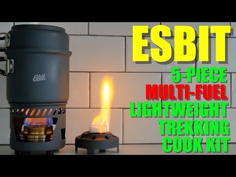 Esbit 5-Piece Trekking Cookset – Lightweight Camping Cookware for Hiking & Backpacking