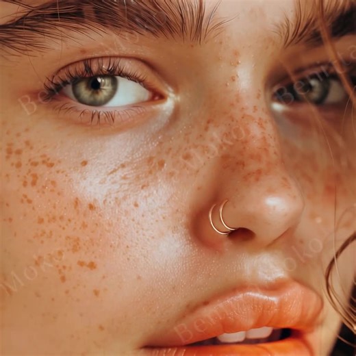 Fake Double Piercing, Nose Cuff No Piercing Needed, Double Hoop Piercing Imitation, Minimalist Jewelry - Etsy