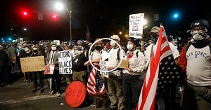 ‘Enough Is Enough’: A ‘Wall’ of Veterans Joins Portland Protesters