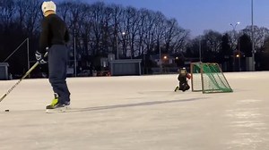 2.0 yrs old Mio tries to score and drops the gloves - so cute 😍😍🏒 follow mio on YouTube / Instagram: Mioonice | Hockey Unplugged