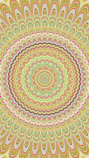 Multicolor Nature Gentle Mandala Geometry