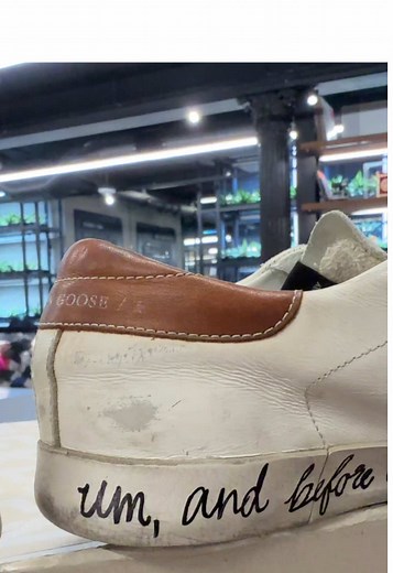 It matters not what you’ve done #itmattersnotwhatyouvedone #noahcentineo #goldengoose #customsneakers #artistsoftiktok