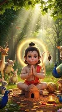 Jai Shree Ram! Bal Hanuman ki nirdosh muskan ❤️ #jayshreeram #hanuman #shorts