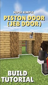 How to Build a Jeb Door in Minecraft - Easiest Flush Piston Door