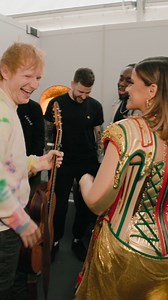 We crashed Nelly Furtado’s dressing room yesterday in Munich for the Euros launch, big fans in the Mathematics camp ! | Ed Sheeran