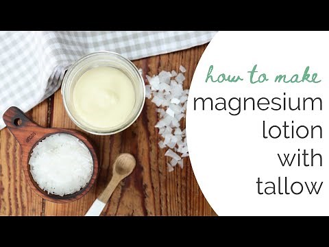 DIY Tallow Magnesium Lotion | Natural and Nourishing Skincare | Pro Metabolic Skincare