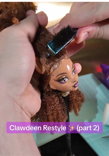 Clawdeen Curly Hair Reroot Part 2: A Creative Transformation