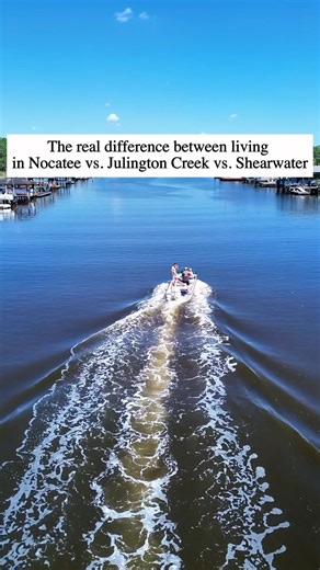 People ask me this all the time… “What’s the real difference between living in Nocatee, Julington Creek, and Shearwater?” On paper, they all look similar. Great schools. Resort style amenities. Safe, beautiful neighborhoods. But the lifestyle feels very different once you’re actually living there… Nocatee is polished and energetic. Everything feels intentional. Newer homes, massive amenities, and a social calendar that keeps families busy year round. It’s fast moving, highly connected, and perfe