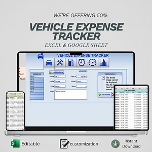 Vehicle Expense Tracker Excel Template Car Maintenance Log Fuel Tracker and Fleet Management Spreadsheet Dashboard - Etsy Canada
