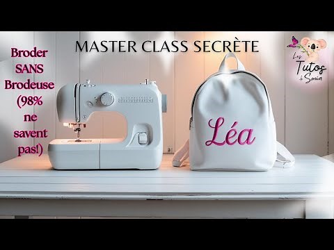 Comment broder avec une machine à coudre simple ?