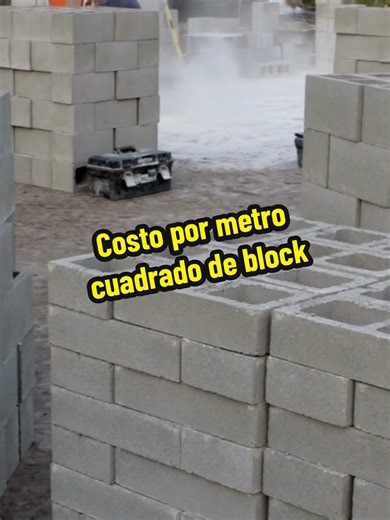 Costo por metro cuadrado de block en construcción