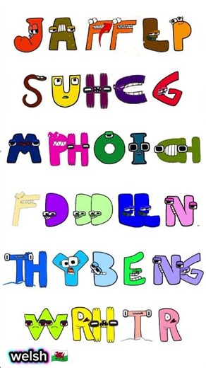 Welsh alphabet lore song messy #alphabetlore