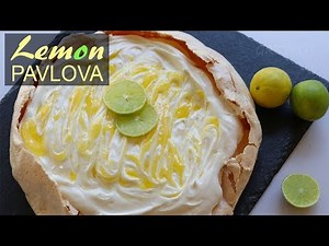 Pavlova Cake Recipe | Lemon Curd Egg White Cake | Meringue Cake Dessert Recipe