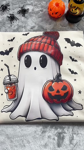 Don't miss this cute ghost shirt for this Halloween 🥤👻🎃 #ghost #ghostcoffee #pumpkinseason #ghostpumpkin #spookyseason #spooky #summerween #halloween #halloweentok #halloween2024 #fyp #fypシ゚viral #tshirts #viral #halloweenshirts🎃 #halloweeniscoming #smallbusiness #shirt