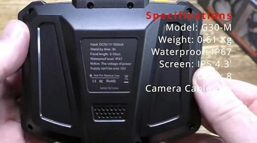 Daxiongmao Boroskop, Endoskop-Kamera mit Licht, IP67 wasserdichtes Endoskop, 1080P HD Inspektionskamera, Boroskop-Kamera mit Licht, 16.5ft Flexible Endoskop-Kamera, Gadgets für Männer (4.3")