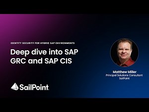 Understanding SAP GRC and SAP CIS