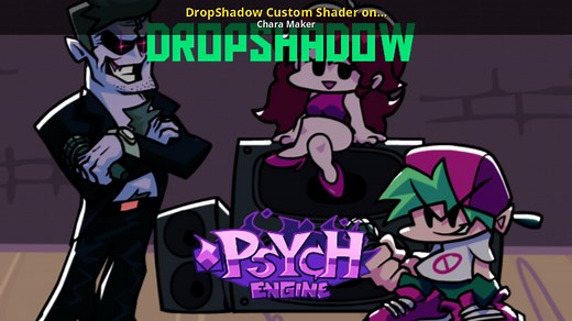 DropShadow Custom Shader on PsychEngine Mod for Friday Night Funkin' | FNF Mods