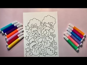 Coloring Cute Fluffy Animals #2