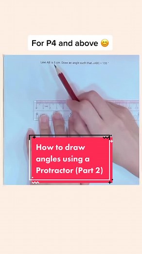 How to Draw Angles Using a Protractor (Part 2)
