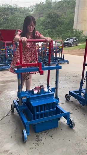 family power price of small manual movable concrete block machine for 6 inch hollow block #buildings