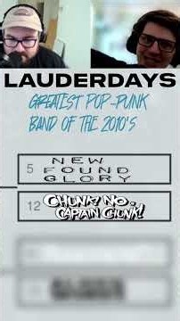 Who is the Greatest Pop-Punk Band of the 2010s? New Found Glory vs Chunk! No, Captain Chunk