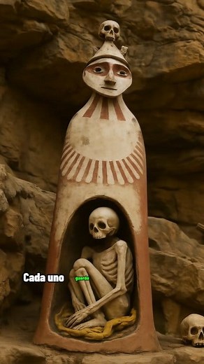 Los sarcófagos de Karajía fueron construidos por los Chachapoyas para custodiar a sus muertos. Miden hasta 2 m, tienen forma humana y miran al horizonte desde lo alto. 🧭🌄 #karajia #chachapoyas #amazonasperu #arqueologiaperuana #culturaancestral #vibrantperu | Vibrant Peru