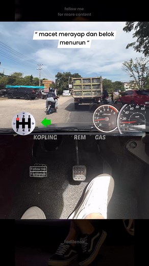 Belok menurun #tutorial #viralreels #reelsviral #mobilmanual #reels #usa #drivingschool #viral | Fadil Enok