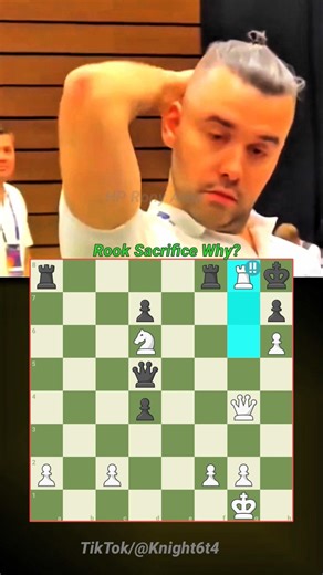 Rook Sacrifice Why? Explain That's #brilliantmove #chess #magnus_carlsen #chessgame #shorts