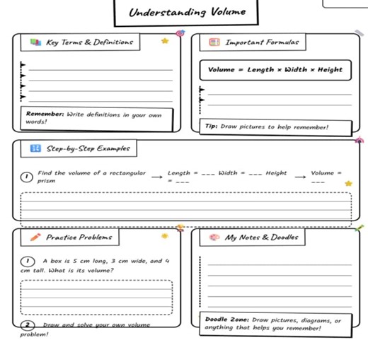 5th & 6th Grade Math Journal Notes – 8 Units   Teacher Guide
