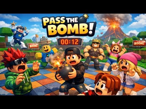 Pass the bomb gameplay in roblox game tamil | play atg