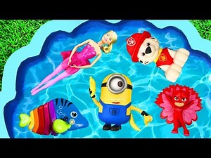 Learn Characters with Toys, Pj Masks, Super Heroes, Barbie, Paw Patrol and Disney Princesses