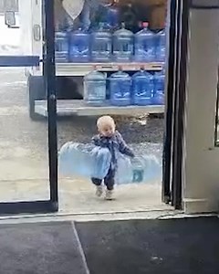 395K views · 7.8K reactions | This little guy showed how strong he was by helping his family restock these 5-gallon water jugs  | Lessons Learned In Life | Facebook