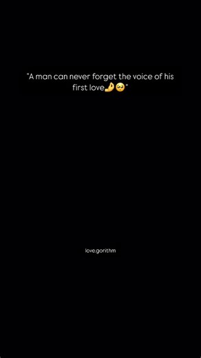 love. Algorithm❤️ on Instagram: "A man can never forget the voice of his first love😭 #reels #reelsinstagram #instagram #viral #trending #explore #explorepage #instagood #love #typ #reelitfeelit #tiktok #reelsvideo #lovegorithm"