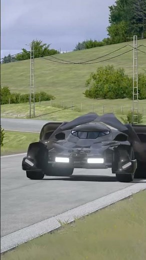 BMW S1000RR vs Monsters Batmobile #shorts #bmw #bmws1000rr #superbike #supercars #cars #racing