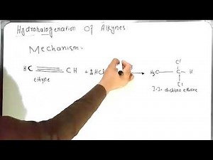 Hydrohalogenation Of Alkynes|Reaction Mechanism