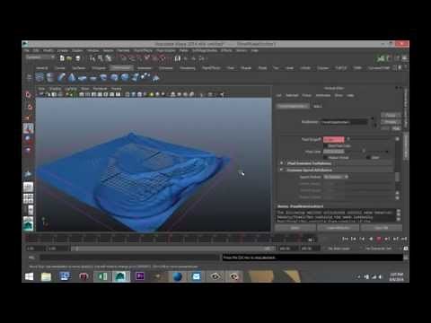 Maya 2014 tutorial : How to create a boat wake in a lake or pond