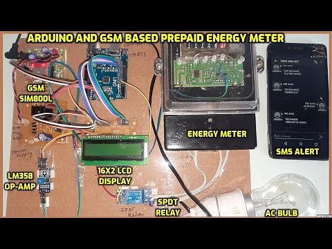 Prepaid Energy Meter using GSM and Arduino